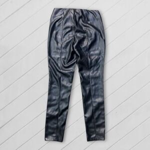 Marc New York Black Faux Leather Ankle Pants XS‎ Holiday Party